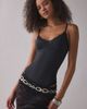 Urban Outfitters Geo Oval Metal Chain Belt in Silver, Women's at Urban Outfitters - 1