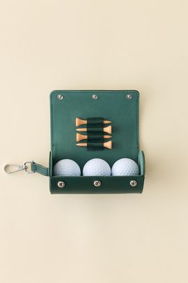 Urban Outfitters Golf Accessories Faux Leather Travel Case in Hunter Green at Urban Outfitters