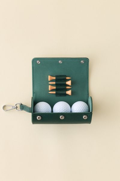 Urban Outfitters Golf Accessories Faux Leather Travel Case in Hunter Green at Urban Outfitters