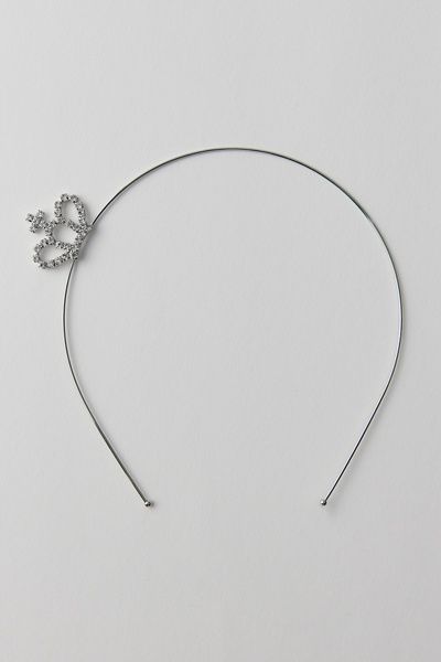 Urban Outfitters Grace Crown Headband in Silver, Women's at Urban Outfitters