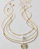 Urban Outfitters Grace Heart Pendant Layering Necklaces Set in Gold, Women's at Urban Outfitters - 1