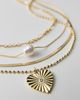 Urban Outfitters Grace Heart Pendant Layering Necklaces Set in Gold, Women's at Urban Outfitters - 2