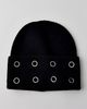 Urban Outfitters Grommet Cuff Beanie in Black, Women's at Urban Outfitters - 2