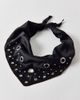 Urban Outfitters Grommet Metal Hardware Satin Headscarf in Black, Women's at Urban Outfitters - 1
