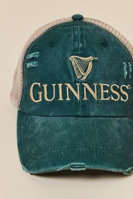 Urban Outfitters Guinness Distressed Trucker Hat in Green, Men's at Urban Outfitters