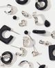 Urban Outfitters Haley Black Heart Multi Earrings Set in Black blue, Women's at Urban Outfitters - 1