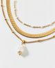 Urban Outfitters Hannah Pearl Pendant Waterproof Layering Necklaces Set in Gold, Women's at Urban Outfitters - 1
