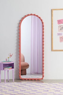 Urban Outfitters Helena Arched Full-Length Wall Mirror in Pink at Urban Outfitters