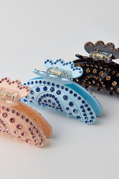 Urban Outfitters Holly Rhinestone Claw Clip in Blue, Women's at Urban Outfitters
