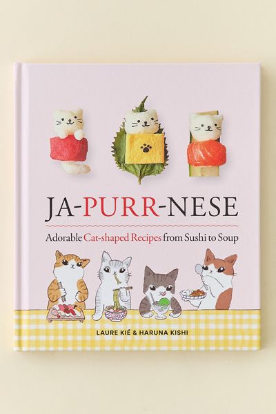 Urban Outfitters Ja-Purr-Nese: Adorable Cat-Shaped Recipes From Sushi To Soup By Laure Kié in Pink at Urban Outfitters
