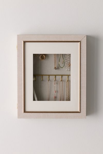 Urban Outfitters Jewelry Storage Shadowbox in Ivory at Urban Outfitters