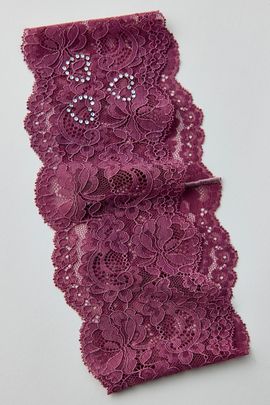 Urban Outfitters Julie Heart Gem Soft Lace Headband in Purple, Women's at Urban Outfitters