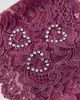 Urban Outfitters Julie Heart Gem Soft Lace Headband in Purple, Women's at Urban Outfitters - 2