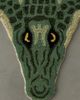 Urban Outfitters Jungle Crocodile Shaped Tufted Wool Rug in Green at Urban Outfitters - 3
