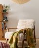 Urban Outfitters Kami Faux Fur Upholstered Arm Chair in White at Urban Outfitters - 1