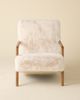 Urban Outfitters Kami Faux Fur Upholstered Arm Chair in White at Urban Outfitters - 2
