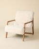 Urban Outfitters Kami Faux Fur Upholstered Arm Chair in White at Urban Outfitters - 3