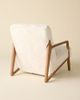 Urban Outfitters Kami Faux Fur Upholstered Arm Chair in White at Urban Outfitters - 4