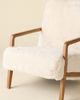 Urban Outfitters Kami Faux Fur Upholstered Arm Chair in White at Urban Outfitters - 5
