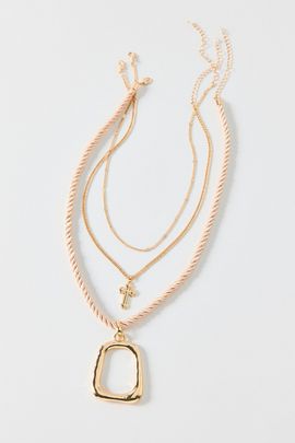 Urban Outfitters Kara Corded Layering Necklaces Set in Gold, Women's at Urban Outfitters