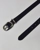 Urban Outfitters Kayla Oval Buckle Leather Belt in Black/Silver, Women's at Urban Outfitters - 3