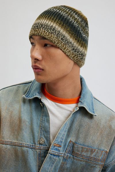 Urban Outfitters Knit Ombre Beanie in Green, Men's at Urban Outfitters