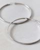 Urban Outfitters L Train Waterproof Large Hoop Earrings in Silver, Women's at Urban Outfitters - 3