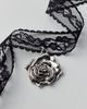 Urban Outfitters Lace Rosette Choker Necklace in Black, Women's at Urban Outfitters - 3