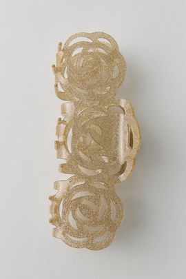 Urban Outfitters Large Rosette Flower Claw Clip in Gold, Women's at Urban Outfitters