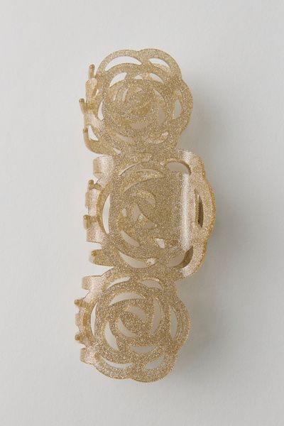 Urban Outfitters Large Rosette Flower Claw Clip in Gold, Women's at Urban Outfitters