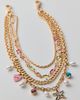Urban Outfitters Layered Charm Pant Chain in Gold, Women's at Urban Outfitters - 1