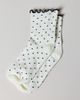 Out From Under Lettuce-Edge Polka Dot Sock in White, Women's at Urban Outfitters - 2