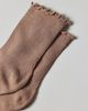 Urban Outfitters Lettuce-Edge Ribbed Sock in Black, Women's at Urban Outfitters - 2