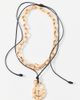 Urban Outfitters Lock And Key Corded Layering Necklaces Set in Gold, Women's at Urban Outfitters - 2