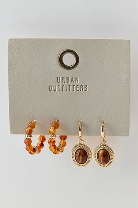Urban Outfitters Lola Colorful Duo Earrings Set in Gold, Women's at Urban Outfitters