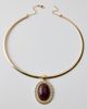Urban Outfitters Lola Pendant Metal Wire Choker Necklace in Gold, Women's at Urban Outfitters - 1