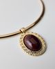 Urban Outfitters Lola Pendant Metal Wire Choker Necklace in Gold, Women's at Urban Outfitters - 2