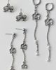 Urban Outfitters Lotus Dangle Earrings Set in Silver, Women's at Urban Outfitters - 2