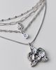 Urban Outfitters Lotus Layering Necklaces Set in Silver, Women's at Urban Outfitters - 3