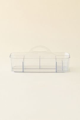 Urban Outfitters Lucy Sectioned Plastic Bathroom Caddy in Clear at Urban Outfitters