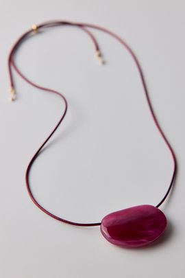 Urban Outfitters Luna Pendant Corded Necklace in Red, Women's at Urban Outfitters