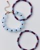 Urban Outfitters Margo Mixed Beaded Bracelets Set in Blue/Burgundy, Women's at Urban Outfitters - 1