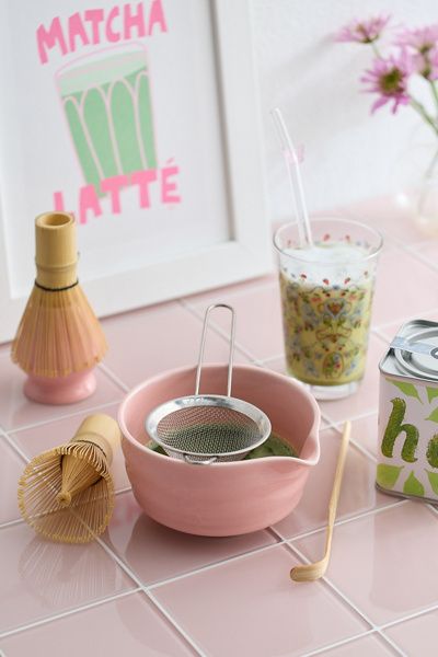 Urban Outfitters Matcha Tea Essential 5-Piece Kit in Pink at Urban Outfitters
