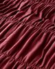 Urban Outfitters Melody Ruched Core Duvet Cover in Oxblood Red at Urban Outfitters - 4