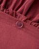 Urban Outfitters Melody Ruched Core Duvet Cover in Oxblood Red at Urban Outfitters - 5