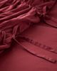 Urban Outfitters Melody Ruched Core Duvet Cover in Oxblood Red at Urban Outfitters - 6