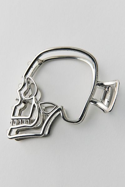 Urban Outfitters Metal Skull Claw Clip in Silver, Women's at Urban Outfitters