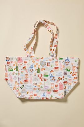 Urban Outfitters Mia Patterned Market Tote Bag in Hamptons at Urban Outfitters