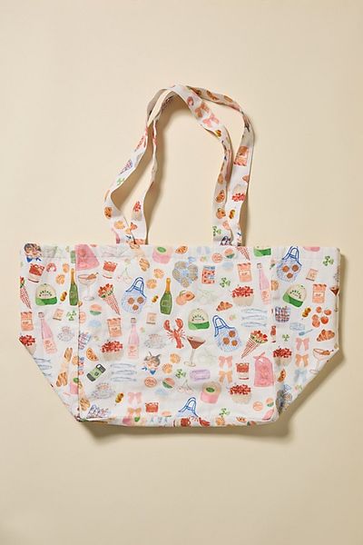 Urban Outfitters Mia Patterned Market Tote Bag in Hamptons at Urban Outfitters