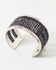 Urban Outfitters Midnight Disco Metal Cuff Bracelet in Black, Women's at Urban Outfitters - 1